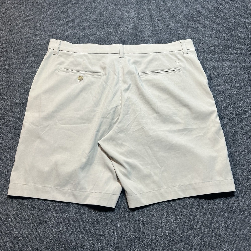 Callaway Mens Chino Shorts Size 36 Gray Flat Front Casual Outdoor - Picture 6 of 13